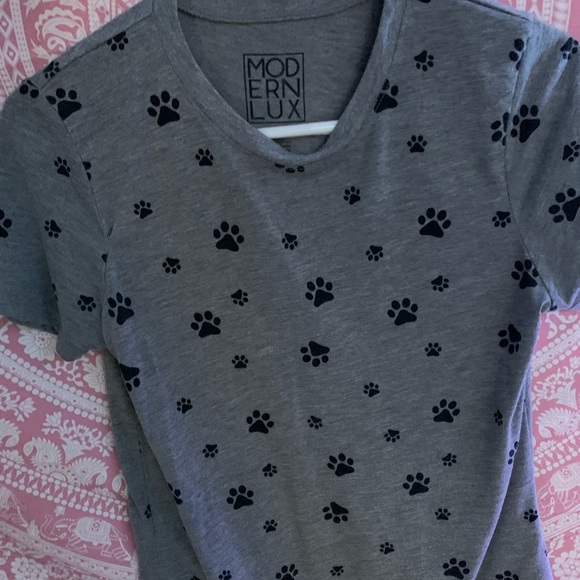 Paw print soft tee shirt - Picture 2 of 4